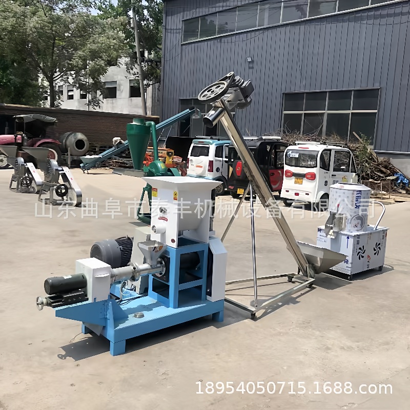 40型家用宠物猫粮狗粮自制机水产养殖鱼饲料颗粒膨化机