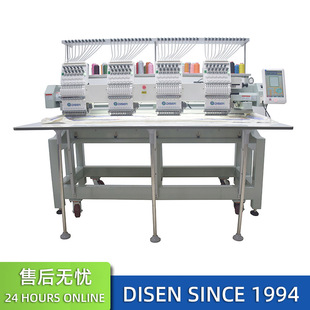 全自动12针4头电脑帽绣机T恤成衣平绣花机大型多头电脑绣花机厂家