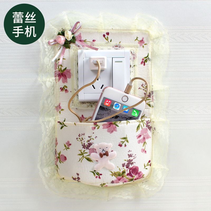 开关保护套布艺蕾丝家用客厅墙壁插座贴面板装饰遮丑边框美化防脏