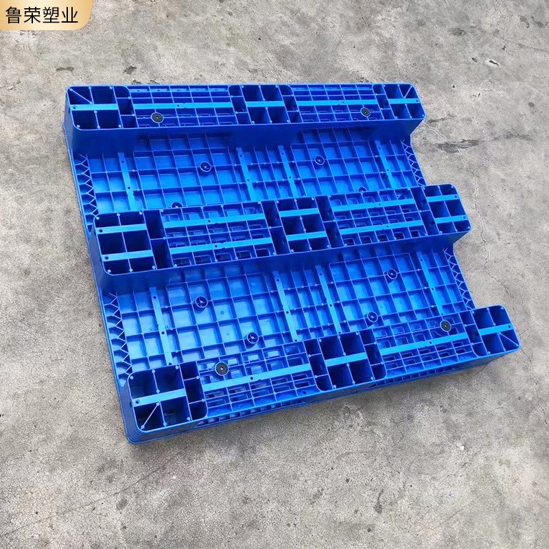 1212内置钢管川字平板焊接 四面进叉塑料卡板 仓库周转塑料栈板