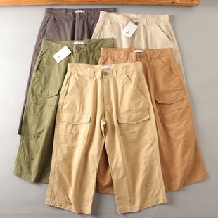 男士 新品 工装 多袋短裤 潮 高品质美单 七分裤 全棉纱卡亲肤细腻夏季