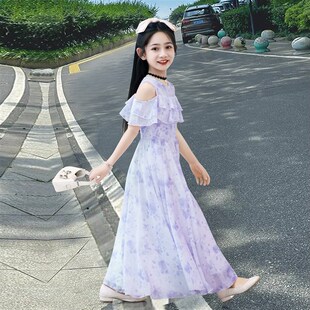 女童洋装2025新款夏季小女孩公主裙儿童长裙大童巨好看的裙子夏