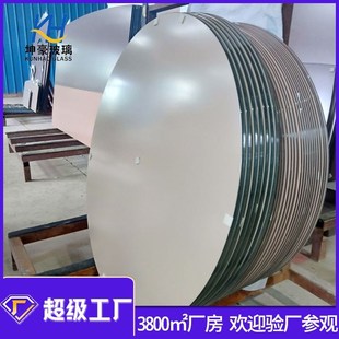 家具玻璃厂家定制加工8mm圆形 烤漆台面钢化玻璃 茶几桌面玻璃
