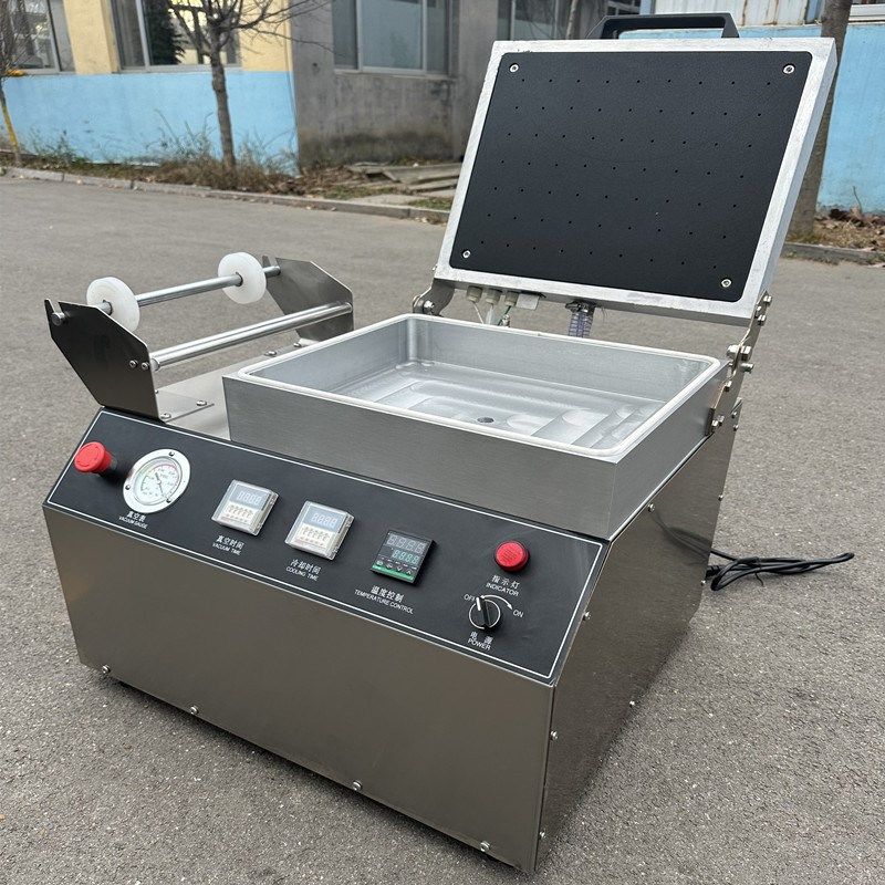 小型真空贴体包装机 水产冷鲜肉台式真空覆膜机 三文鱼真空保鲜机