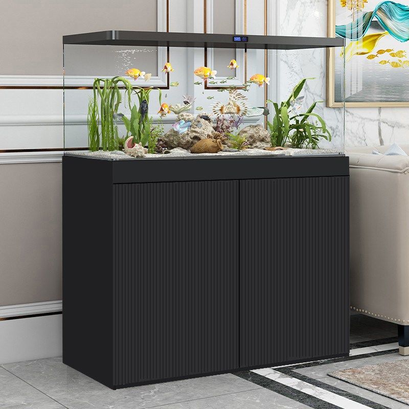 定制生态实木鱼缸底柜超强承重不变形耐水泡鱼缸底座客厅隔断架子