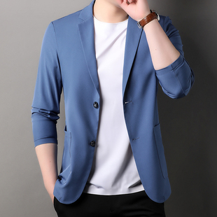 中年凉感纯色速干外套 西服领夏季 防晒衣男2024新款 冰丝透气轻薄款