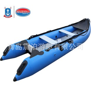 厂家独木舟皮划艇钓鱼船橡皮艇玻璃钢冲锋舟充气船消防救援冲锋艇