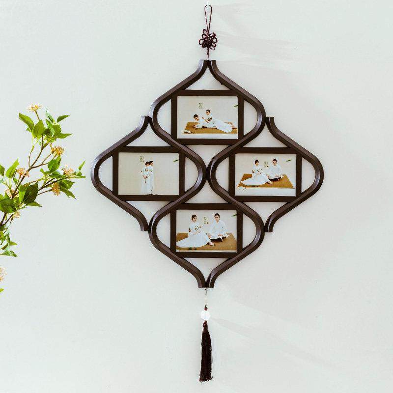 相框中国结新中式复古带打印照片小挂件古风中国风摆台相片墙挂墙,家居饰品,相框/画框,淘宝优惠券,粉丝福利购,淘宝优惠卷