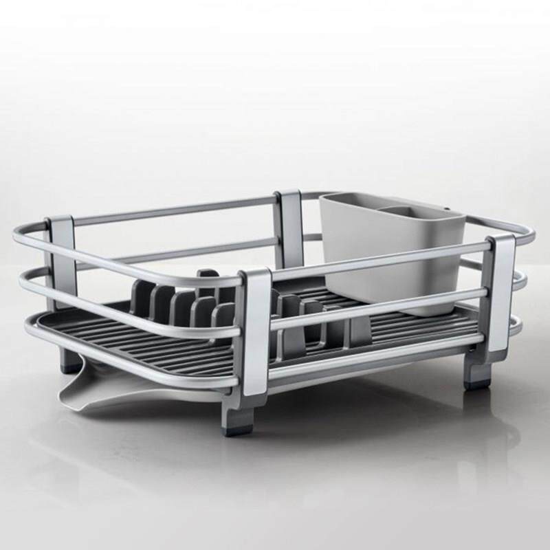 美国进口OXO沥水碗碟架家用多功能收纳层架厨房碗盘置物架免打孔