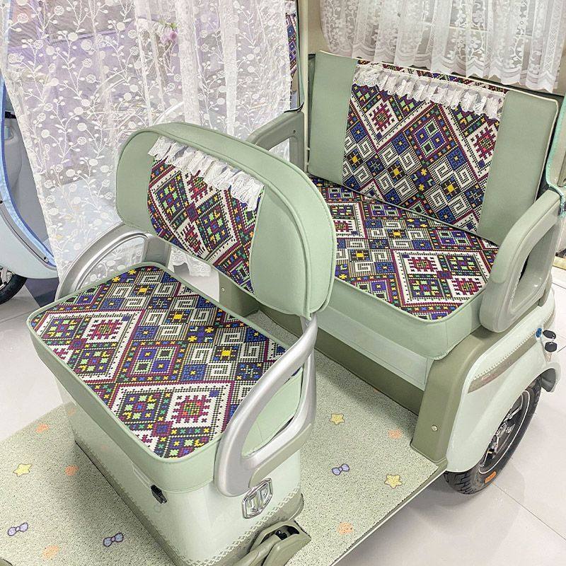 金彭爱玛宗申小鸟电动三轮车座套全包老年代步车坐垫套罩四季通用