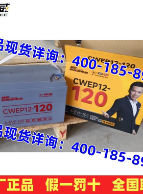 超威电瓶CWEP12-120/125电动三四轮6-EVF-105/107AH 铅酸动力电池