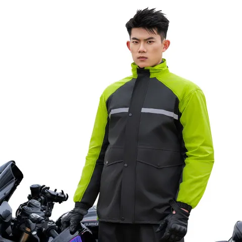 男骑行摩托车雨衣防雨服分体机车套装防暴雨雨衣雨裤时尚