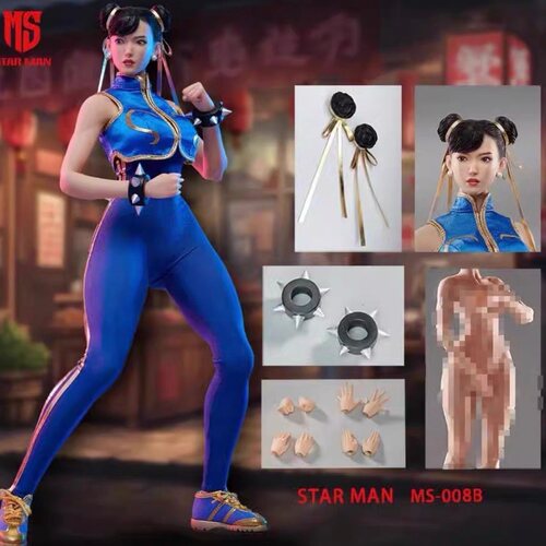 全新现货 STARMAN 1/6 街霸 春丽 连体裤