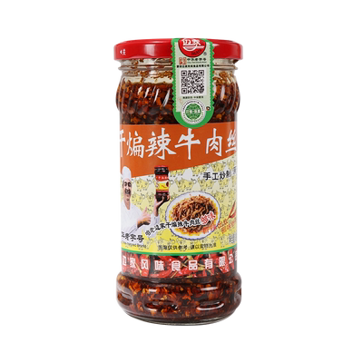 边家干煸辣牛肉丝山东246g辣椒酱