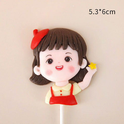 软陶蛋糕插件男孩女孩爷爷奶奶