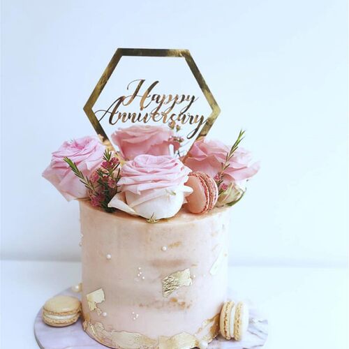 结婚周年纪念日亚克力蛋糕插牌