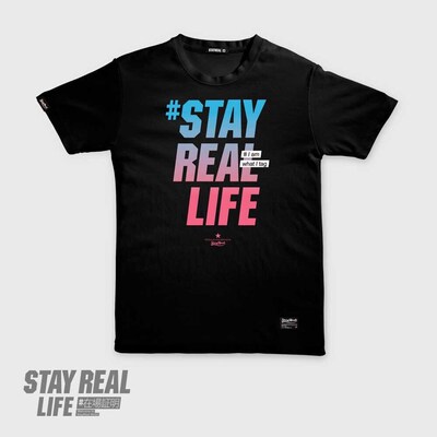 stayreal定番黑白情侣装阿信同款