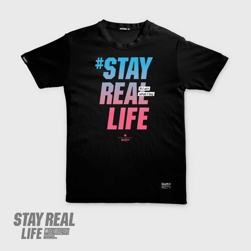 stayreal定番黑白情侣装阿信同款