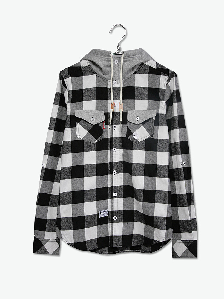 五月天阿信同款潮牌sr格子衬衫