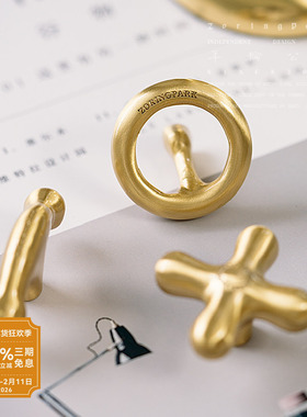 年轮公园-冶致 ZoringPark Hearth 黄铜铝材柜门抽屉创意拉手配件