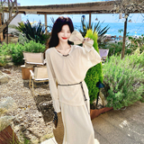 【上新】肌理感裙子背心三件套送腰带2C079-2617-p180-k288，女装套装/套裙，2C079