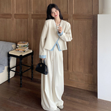 【档口有货】杏色假两件西装西裤两件套2C079-2537-p175-k258，女装套装/套裙，2C079