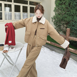 【】羽绒服(90老标)卡其色拼毛套装裤子2C079-4566-p285-k428，女装套装/套裙，2C079