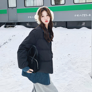 【上新】黑色羽绒服拼接牛仔（90老标）2C079-4584-p275-k408图片