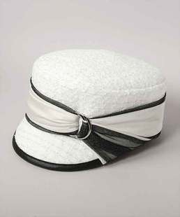 PHLOX CAM10081 春夏 粗花呢鸭舌帽 57cm 优雅缎带小香风 CA4LA