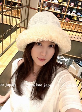 56-58cm CA4LA SHK01273 TOPE 3 秋冬保暖羊羔毛渔夫帽显脸小