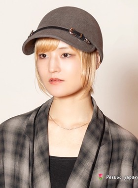 58cm CA4LA TKU00489 DUNE F 25秋冬新款 宽帽显脸小 羊毛鸭舌帽