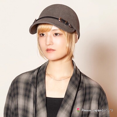 58cm CA4LA TKU00489 DUNE F 25秋冬新款 宽帽显脸小 羊毛鸭舌帽