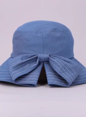 可手洗 UV防晒57.5cm CA4LA KTZ02667 RIBBON.ST蝴蝶结遮阳渔夫帽