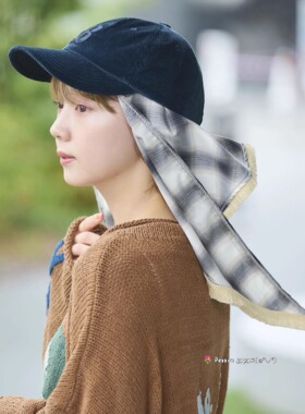 可洗OVERRIDE x TOMII SCARF&CORD 254090301 简约字母围巾鸭舌帽