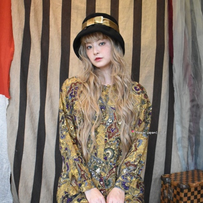 57.5cm Barairo L-008353 秋冬优雅蝴蝶结 小檐 气质礼帽