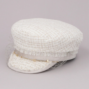 PACHEM 防晒遮阳 CAM20053 优雅蕾丝粗花呢报童帽 57cm CA4LA