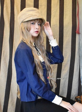 57.5cm Barairo L-008344 25秋冬 优雅甜美 圆点网纱褶皱报童帽