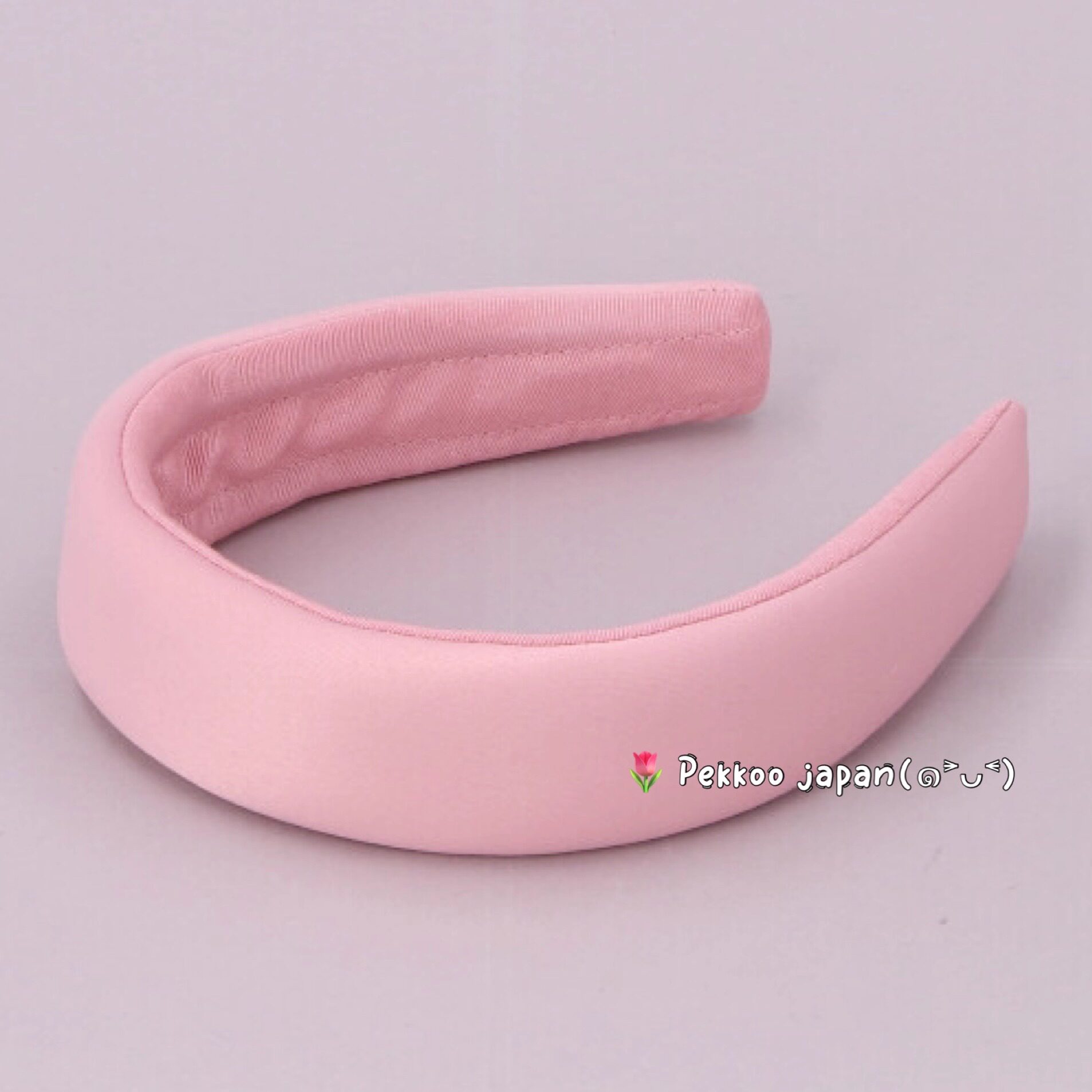 CA4LA SATIN PADDED HEADBAND JEO00585 简约纯色 缎面软垫发箍