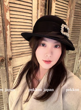 57cm CA4LA CAM50154 JEWEL BUCKLE 时尚优雅羊毛礼帽 宝石点缀