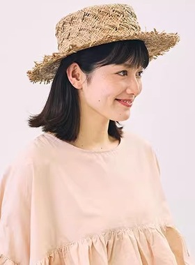 58cm CA4LA ONM01874 PARK 春夏氛围感 拉菲草镂空编织草帽