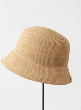 57.5cm mature ha MRB-001 春夏 轻便 草编遮阳渔夫帽