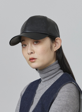 57-59cm override 243090235 秋冬休闲百搭皮革棒球帽 鸭舌帽