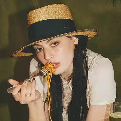 CA4LASHK01200蝴蝶结礼帽遮阳帽