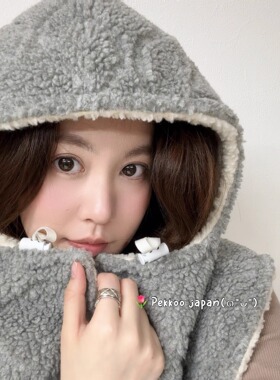 【国现】maison kaya 秋冬两面用摇粒绒保暖巴拉克拉法帽 COB2408