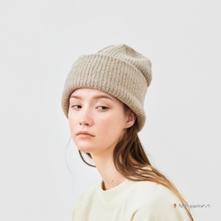 cap 秋冬日系 柔软羊绒针织帽 knit 3301 mature 60cm