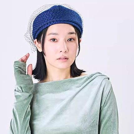 CA4LA KTZ02628 1920 气质甜美网纱贝雷帽 蝴蝶结