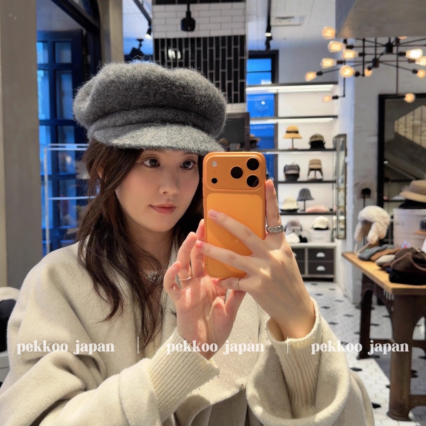 58cm CA4LA ZKN02658 YK ANGORA CAS 百搭保暖柔软 混羊毛报童帽,服饰配件/皮带/帽子/围巾,帽子,淘宝优惠券,粉丝福利购,淘宝优惠卷