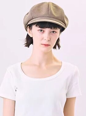 可手洗 59cm CA4LA ZKN02537 WASHABLE GAJI10简约休闲八角报童帽