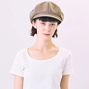 可手洗 59cm CA4LA ZKN02537 WASHABLE GAJI10简约休闲八角报童帽