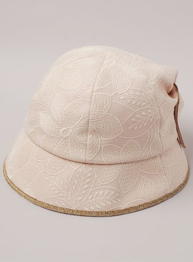 57cm CA4LA KTZ02471 INTRO 后置蝴蝶结 可爱优雅刺绣渔夫帽 盆帽